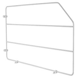 597 3/4" Tray Divider, 1 Divider with Clips, White Bulk (10/Pack)