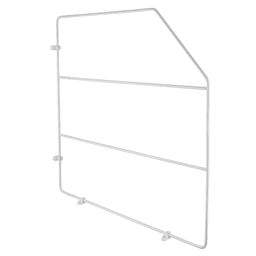 3/4" Tray Divider, 1 Divider with Clips, White Bulk (10/Pack)