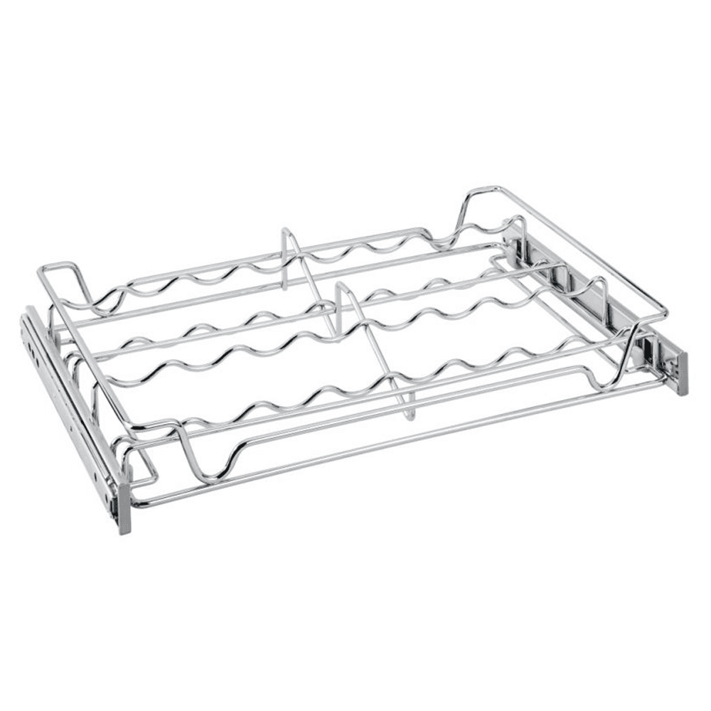 18" Sidelines Sliding Spice Rack for 14" Cabinet, Anodized