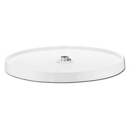 6001 24" Full-Circle 1 Tray Lazy Susan, White
