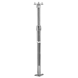 Full Circle Hardware Set for Polymer Shelves, 38" - 46", Bright Zinc
