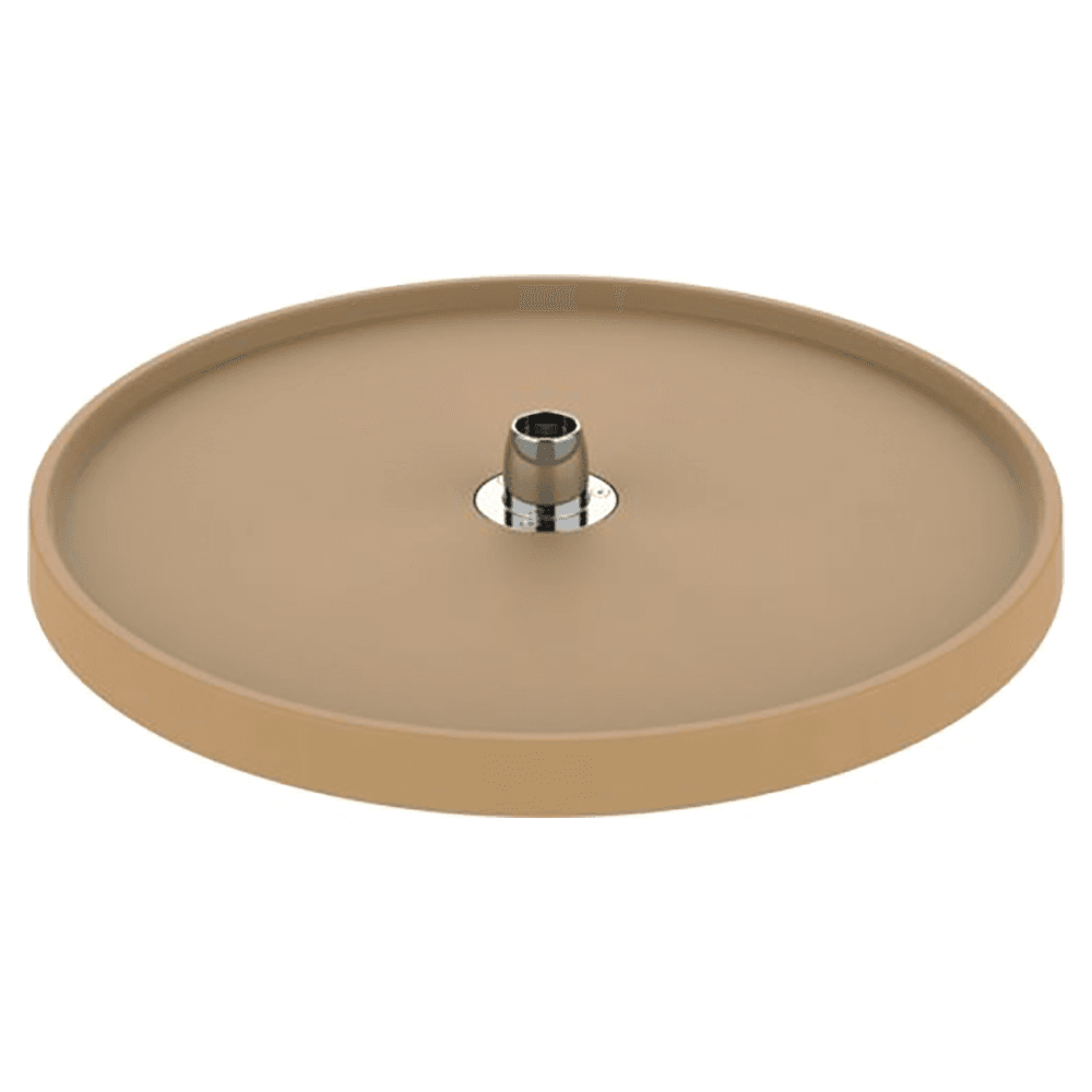 6071 20" Full-Circle 1-Tray Lazy Susan with Hub, Almond