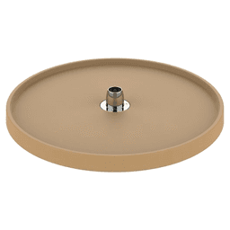 6071 20" Full-Circle 1-Tray Lazy Susan with Hub, Almond