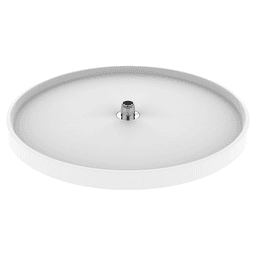 6071 32" Full-Circle 1-Tray Lazy Susan with Hub, White