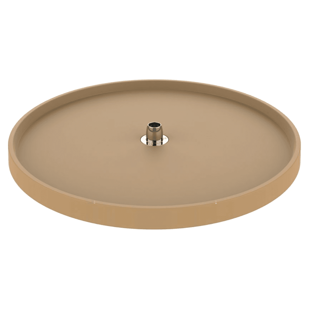 6071 32" Full-Circle 1-Tray Lazy Susan with Hub, Almond