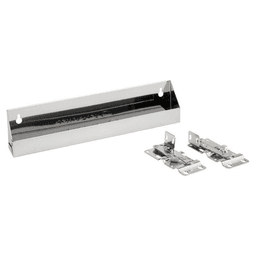 13" Slim Line Stainless Steel Sink Tip-Out Tray with Hinge