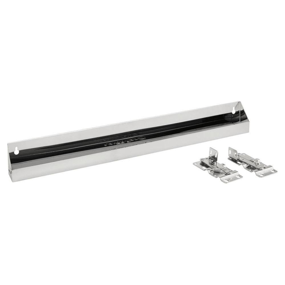 25" Slim Line Stainless Steel Sink Tip-Out Tray with Hinge