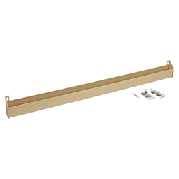 36" Slim Almond Sink Front Tip-Out Tray with 2-Pair Hinges and End Cap