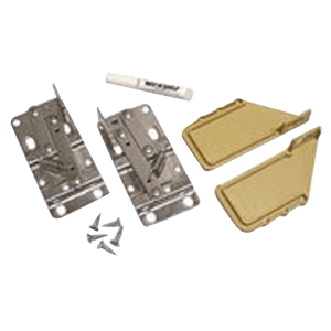 Almond Sink Front Tip-Out Tray with 1-Pair Hinges and End Cap