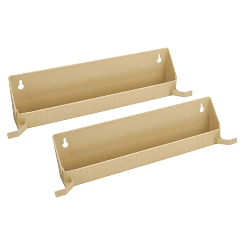 14" Tab Stop Sink Front Tray, Almond