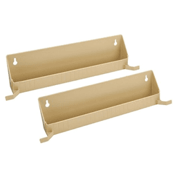 14" Tab Stop Sink Front Tray, Almond