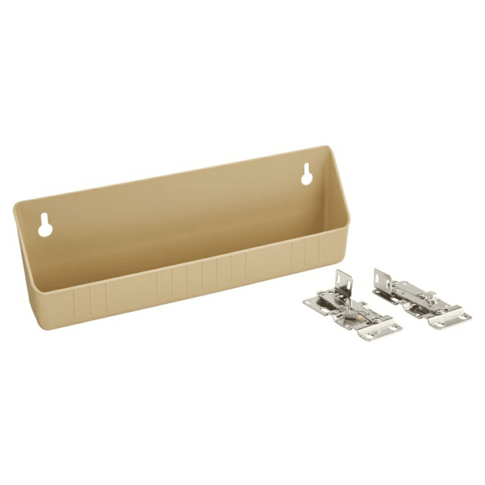 6572 11" Almond Sink Front Tip-Out Tray with Hinge, Pair of 20
