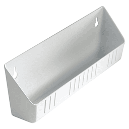 11" White Standard Sink Front Tip-Out Tray (Tray Only)