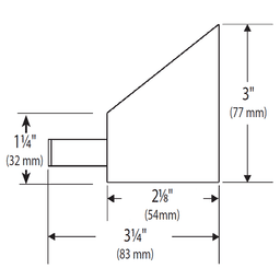 6591 10" Stainless Steel Sink Front Tip-Out Tray with Tab Stops