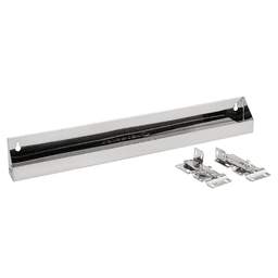 6591 22" Stainless Steel Sink Front Tip-Out Tray with Tab Stops