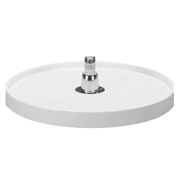 18" Full-Circle 1 Tray Lazy Susan, Almond