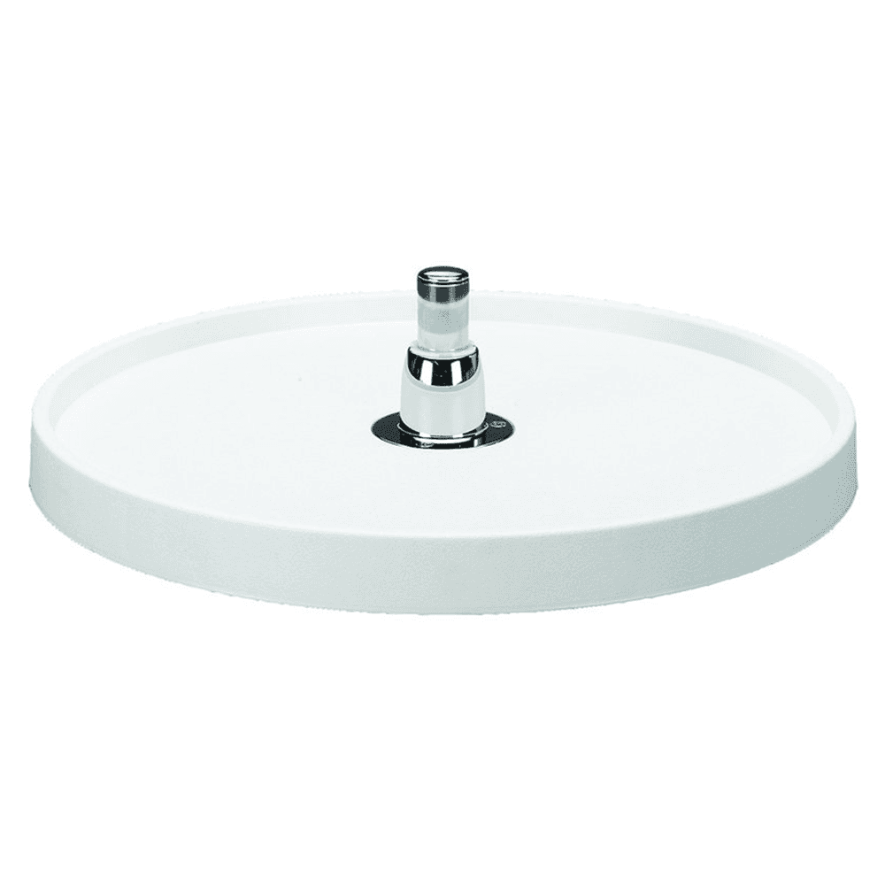 6621 18" Full-Circle 1 Tray Lazy Susan, White