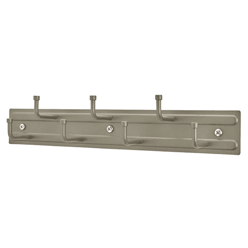 12" Static Belt Rack, Satin Nickel Finish