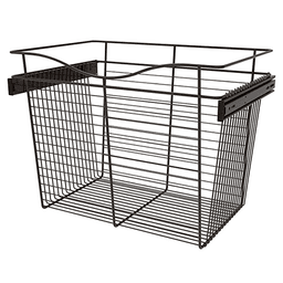 18" x 16" x 24" Wide Heavy-Gauge Pull-Out Wire Basket, Oil-Rubbed Bronze Finish