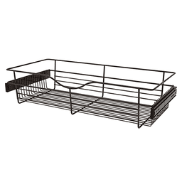 7" x 14" x 30" Wide Heavy-Gauge Pull-Out Wire Basket, Oil-Rubbed Bronze Finish