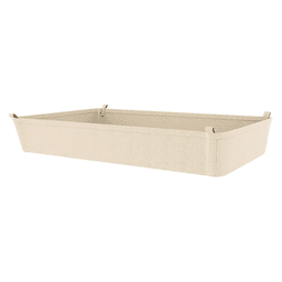 3-25/32" x 14-5/8" x 16-3/4" Canvas Closet Basket Liner, Tan Finish