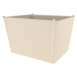 14-25/32" x 18-5/8" x 22-3/4" Canvas Closet Basket Liner, Tan Finish
