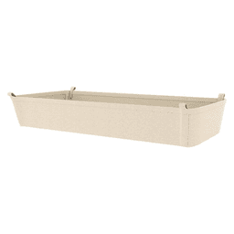 7" x 14" x 30" Canvas Closet Basket Liner, Tan Finish