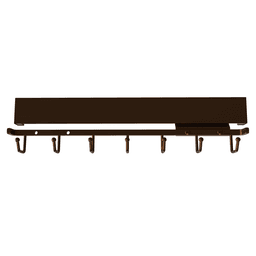 13-25/32" Sidelines Pull-Out Belt Rack, Plated Bronze Finish