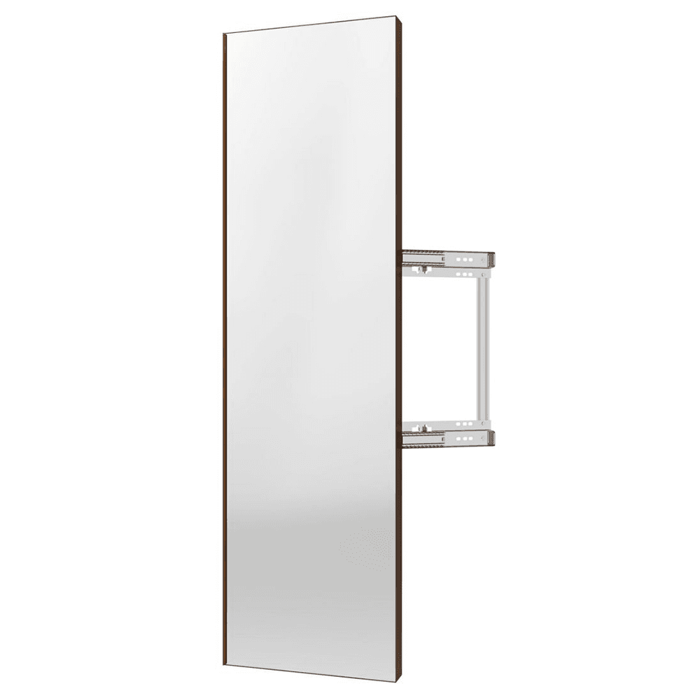 2" Sidelines Pull-Out Closet Mirror, Bronze Finish, 48" Height