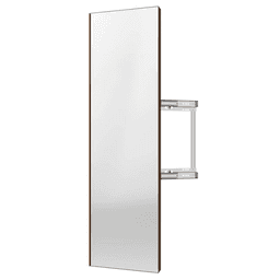 2" Sidelines Pull-Out Closet Mirror, Bronze Finish, 48" Height