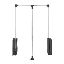 21-1/2" - 26" Pull Down Closet Rod, Chrome Finish