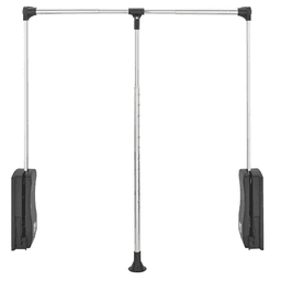 26" - 35" Pull Down Closet Rod, Chrome Finish