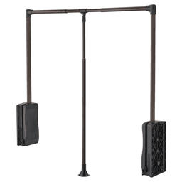26" - 35" Pull Down Closet Rod, Oil Rubbed Bronze Finish