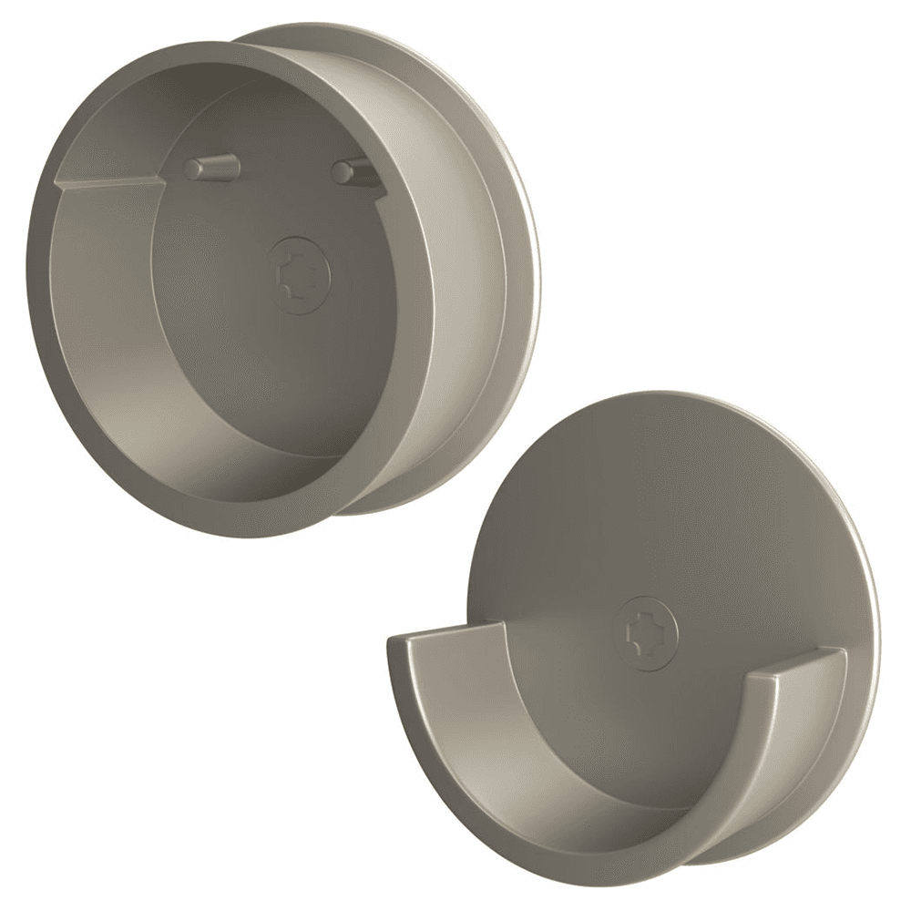 Sidelines Closet Rods Cap, Satin Nickel Finish