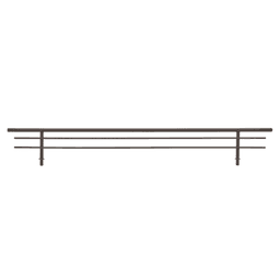 17" Wire Shoe Rail, Oil-Rubbed Bronze Finish