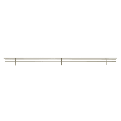 35" Wire Shoe Rail, Satin Nickel Finish