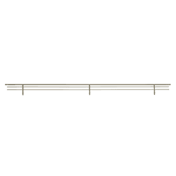 35" Wire Shoe Rail, Satin Nickel Finish