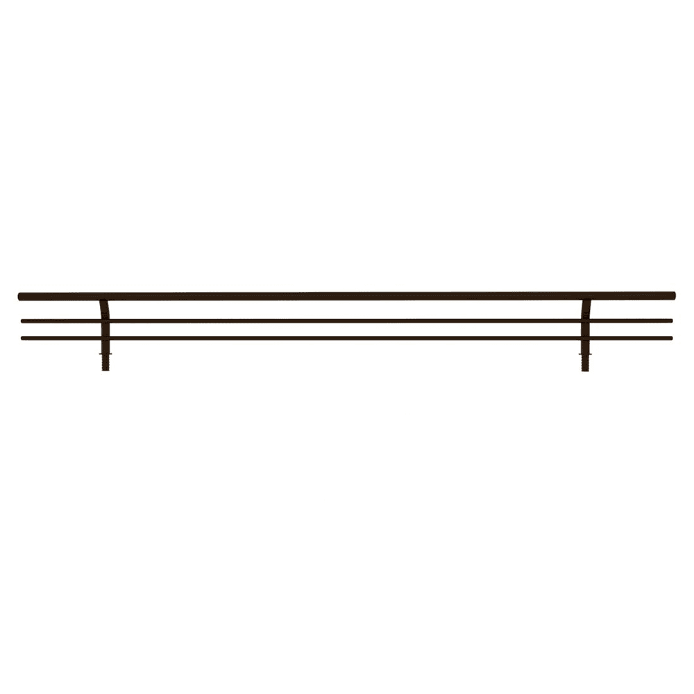 17" Sidelines Wire Shoe Rail, Bronze Finish