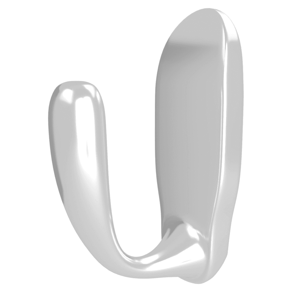 1-5/8" x 2-13/32" Sidelines Single Hook, Chrome Finish