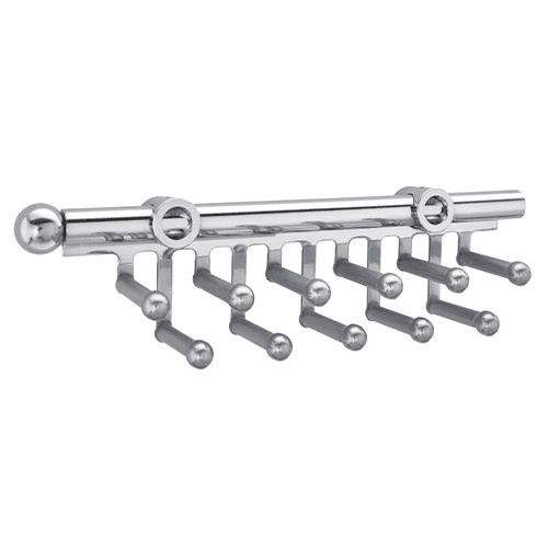 11-7/8" - 18-1/2" Pull-Out Tie/Scarf Organizer, Chrome Finish