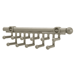 11-7/8" - 18-1/2" Pull-Out Tie/Scarf Organizer, Satin Nickel Finish