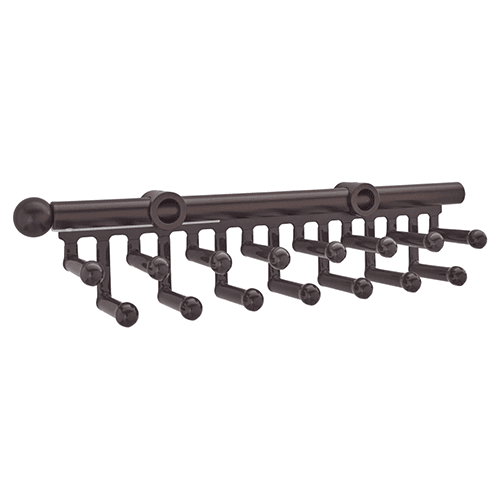 13-7/8" - 21-7/8" Pull-Out Tie/Scarf Organizer, Oil-Rubbed Bronze Finish