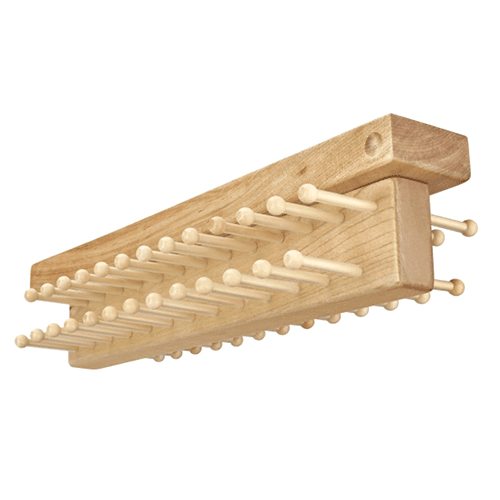 16" Slide-Out Maple Tie Butler, Natural Finish