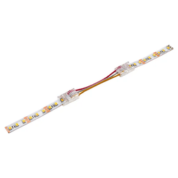 12/24VDC Flextape Tunable Link Cord, 10", White/Clear