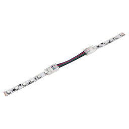 12/24VDC FlexTape RGB Link Cord, 24", White Clear