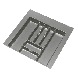 17-1/2" Cutlery Tray, Glossy Silver