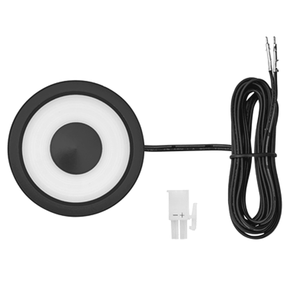 Solo LED 1.6W Cool White Puck Light, Black
