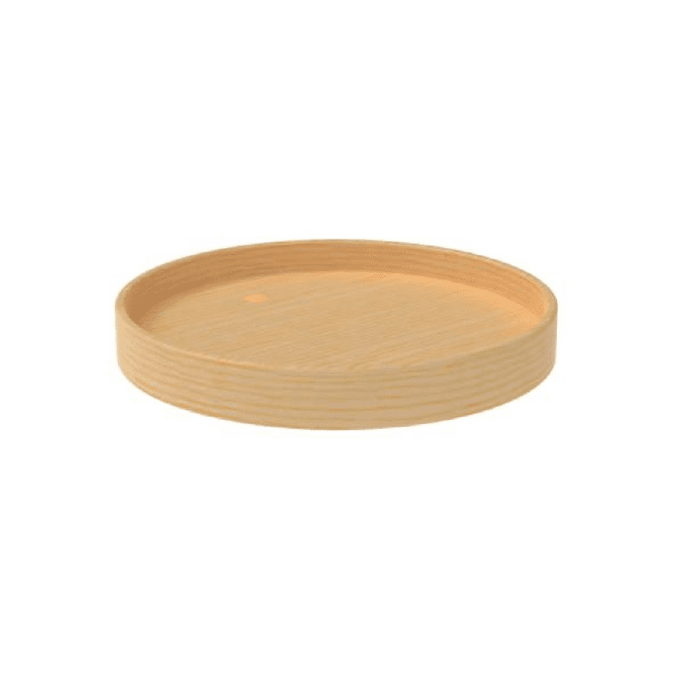 18" Full-Circle 1 Tray Wood Lazy Susan with Swivel Bearing