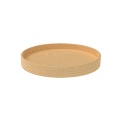 18" Full-Circle 1 Tray Wood Lazy Susan with Swivel Bearing