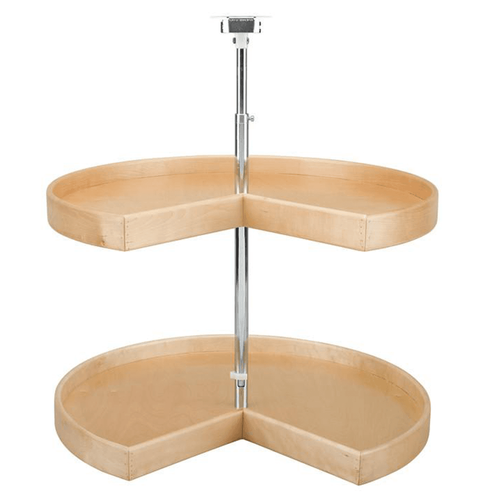 28" Pie Cut 2 Tray Lazy Susan